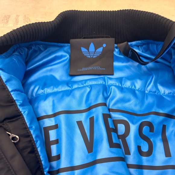 Adidas Blue Version Women’s Black Santiago Long Coat Size Small - Picture 7 of 12